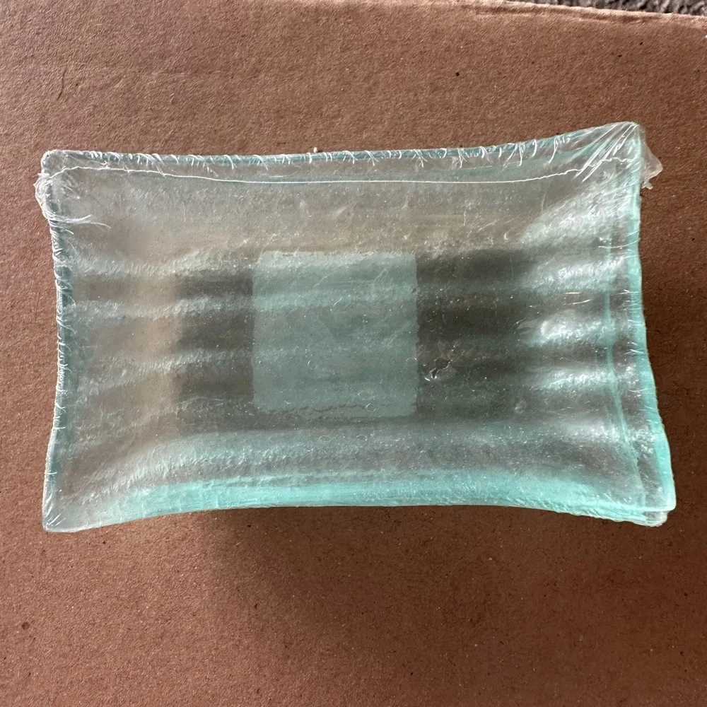 Pier 1 Set of 3 glass soap dishes,